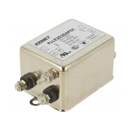Filtru anti-interferenţe 300VAC 20A cu şurub M4 40x50x65mm | Electronic-mag.ro | Componente Electronice
