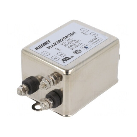 Filtru Anti-Interferențe 300VAC 20A cu Șurub M4 40x50x65mm | Electronic-mag.ro | Componente Electronice