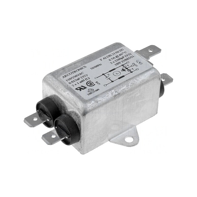Filtru Anti-Interferențe 250VAC 6.5A | Electronic-mag.ro | Componente Electronice