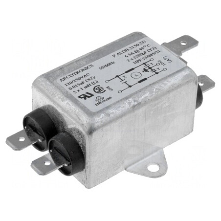 Filtru Anti-Interferențe 250VAC 6.5A | Electronic-mag.ro | Componente Electronice
