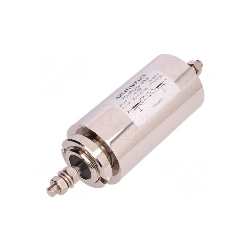 Filtru Anti-Interferențe 250VAC 2x1.1uF 100A Terminație Șurub M8 | Electronic-mag.ro | Componente Electronice Filtru Anti-Interferențe 250VAC 2x1.1uF 100A Terminație Șurub M8 | Electronic-mag.ro | Componente Electronice