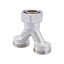 Conector de tip Y | Filet ext: G 3/4" | Filet int: G 3/4" | H: 58mm | 