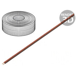 Cablu LiYz 2x0,14mm2 250V 50m Maro/Roșu | Electronic-mag.ro | Componente Electronice