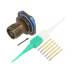 Conector Militar Dimensiune 9 MIL-DTL-38999 Series III Oliv | Electronic-mag.ro | Componente Electronice