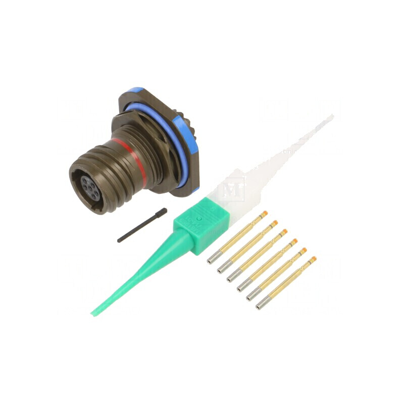 Conector Militar Dimensiune 9 MIL-DTL-38999 Series III Oliv | Electronic-mag.ro | Componente Electronice