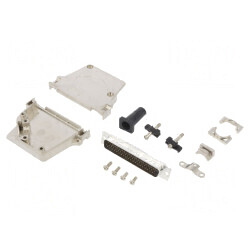 Conector D-Sub 62 PIN tată 45° pentru cablu | Electronic-mag.ro | Componente Electronice
