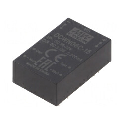 Convertor DC/DC 6W 36-72V la 15V/-15V THT | Electronic-mag.ro | Componente Electronice
