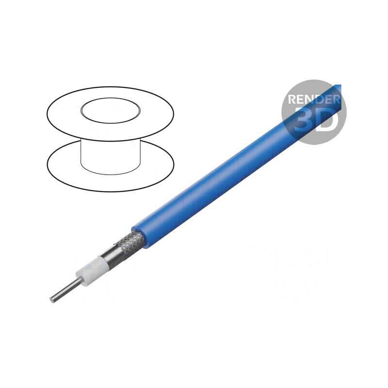 Cablu Coaxial RG405/U 50Ω 30m PTFE 24AWG | Electronic-mag.ro | Componente Electronice
