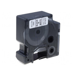Bandă Etichete 19mm x 5,5m Albă/Neagră | Electronic-mag.ro | Componente Electronice