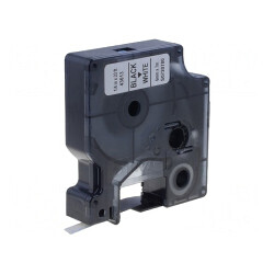 Bandă Albă 6mm x 7m, Caracter Negru | Electronic-mag.ro | Componente Electronice