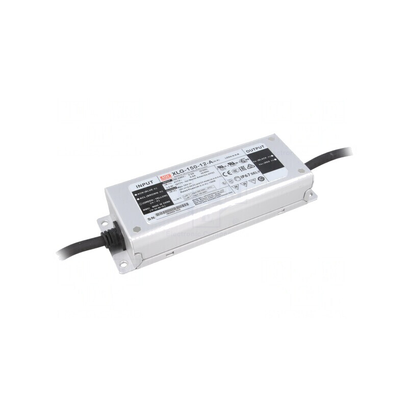 Alimentator LED 150W 12V DC IP67 | Electronic-mag.ro | Componente Electronice