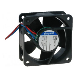 Ventilator DC Axial 24V 60x60x25mm 56m3/h 41dBA cu Bilă | Electronic-mag.ro | Componente Electronice
