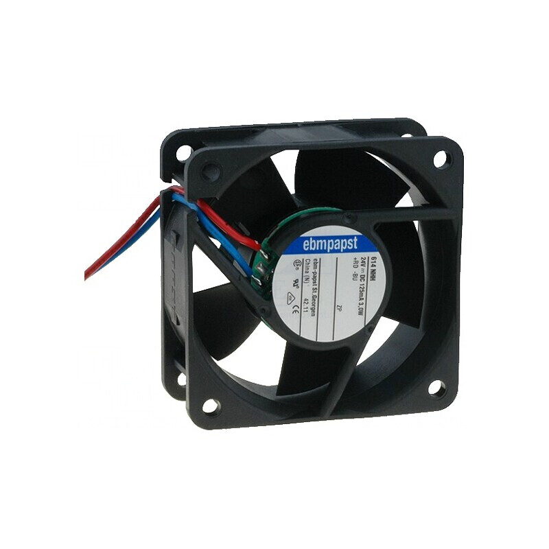 Ventilator DC Axial 24V 60x60x25mm 56m3/h 41dBA cu Bilă | Electronic-mag.ro | Componente Electronice