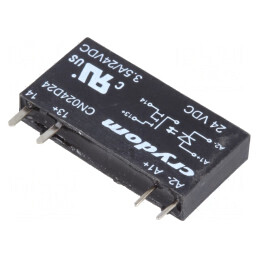 Releu Semiconductor 15-30VDC 3.5A 0-24VDC THT SIP | Electronic-mag.ro | Componente Electronice