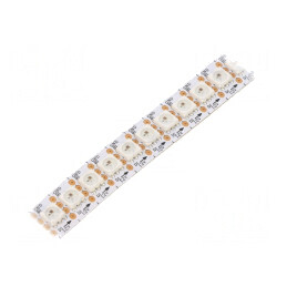 Bandă LED RGB 5050 12V 144 LED/m Albă 12mm PCB