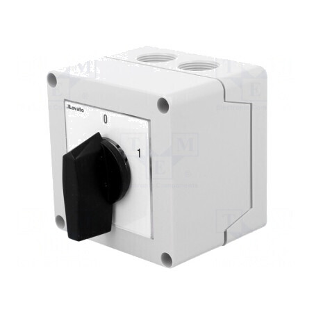 Comutator cu Came 20A 0-1 în Carcasă 3 Poli | Electronic-mag.ro | Componente Electronice