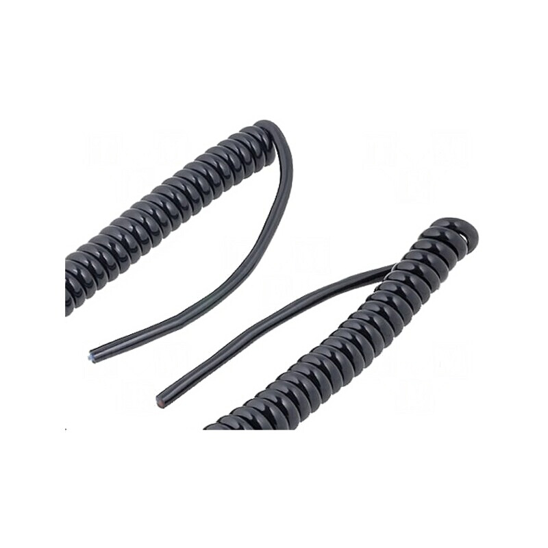 Cablu spiralat UNITRONIC® SPIRAL 4x0,14mm2 PUR negru 250V | Electronic-mag.ro | Componente Electronice