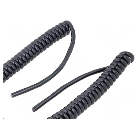 Cablu spiralat UNITRONIC® SPIRAL 4x0,14mm2 PUR negru 250V | Electronic-mag.ro | Componente Electronice