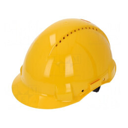 Cască de protecție galbenă ventilată 53-62mm ABS | Electronic-mag.ro | Componente Electronice