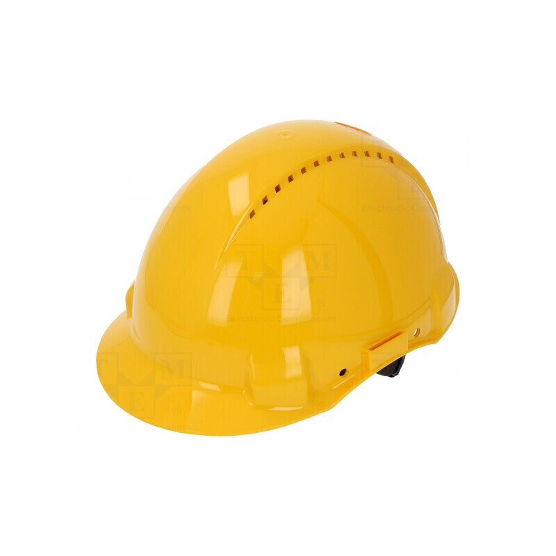 Cască de protecție galbenă ventilată 53-62mm ABS | Electronic-mag.ro | Componente Electronice