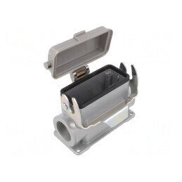 Carcasă pentru conectori HDC C146 E16 cu clichet | Electronic-mag.ro | Componente Electronice