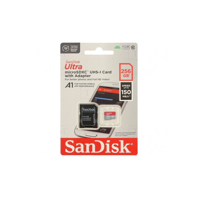 Card de memorie Android microSDXC 256GB 150MB/s Class 10 UHS-U1 | Electronic-mag.ro | Componente Electronice