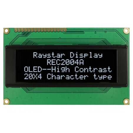 Display OLED Alfanumeric 20x4 Alb 98x60x10mm PIN 16 | Electronic-mag.ro | Componente Electronice