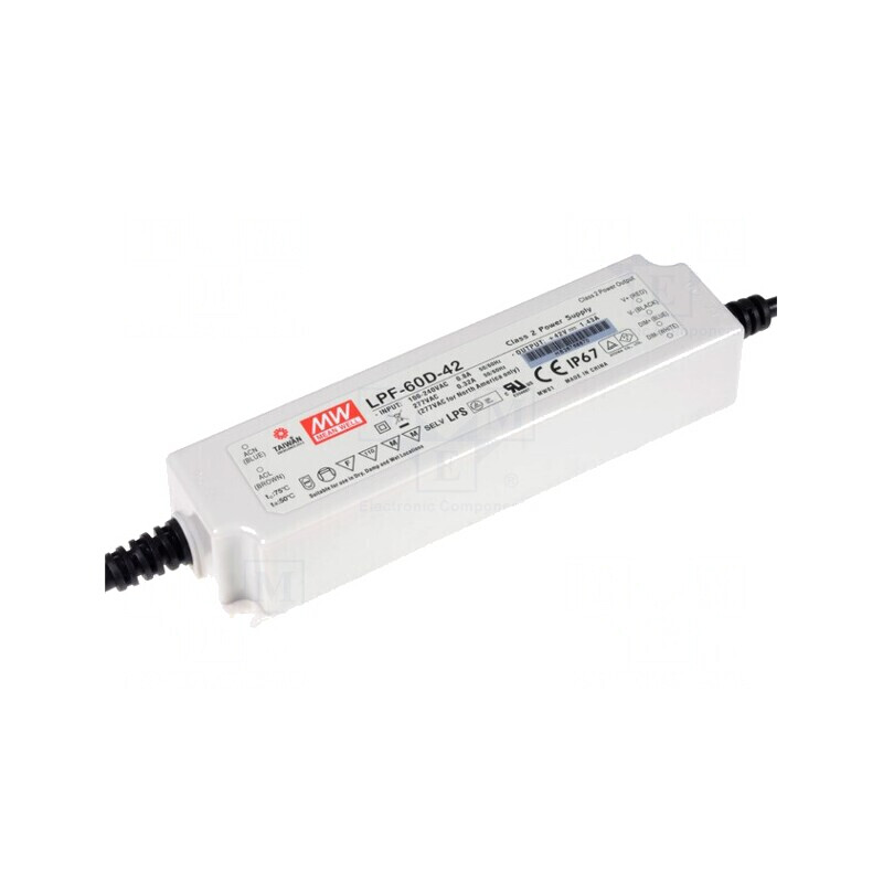Alimentator LED 60W 42V 1.43A IP67 | Electronic-mag.ro | Componente Electronice Alimentator LED 60W 42V 1.43A IP67 | Electronic-mag.ro | Componente Electronice