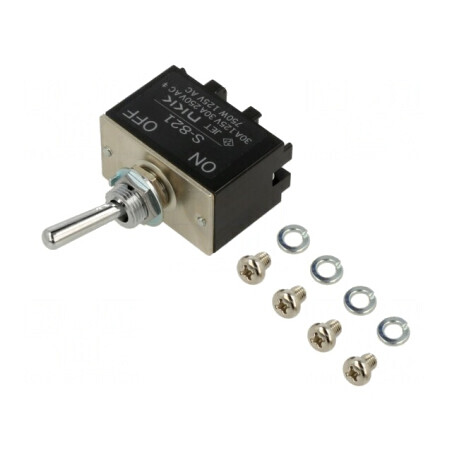 Comutator basculant DPST ON-OFF 30A 250VAC 48VDC | Electronic-mag.ro | Componente Electronice