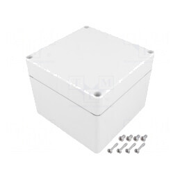 Carcasă universală gri 120x122x95mm IK08 PC | Electronic-mag.ro | Componente Electronice