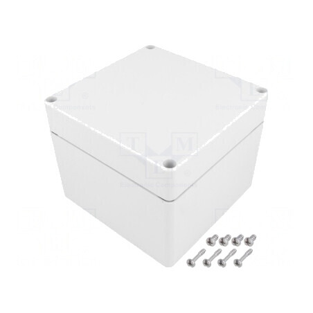 Carcasă universală gri 120x122x95mm IK08 PC | Electronic-mag.ro | Componente Electronice