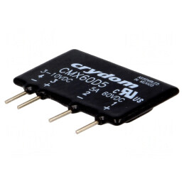 Releu: semiconductor | Ucom: 3÷10VDC | 5A | 0÷60VDC | THT | SIP | CMX60D5