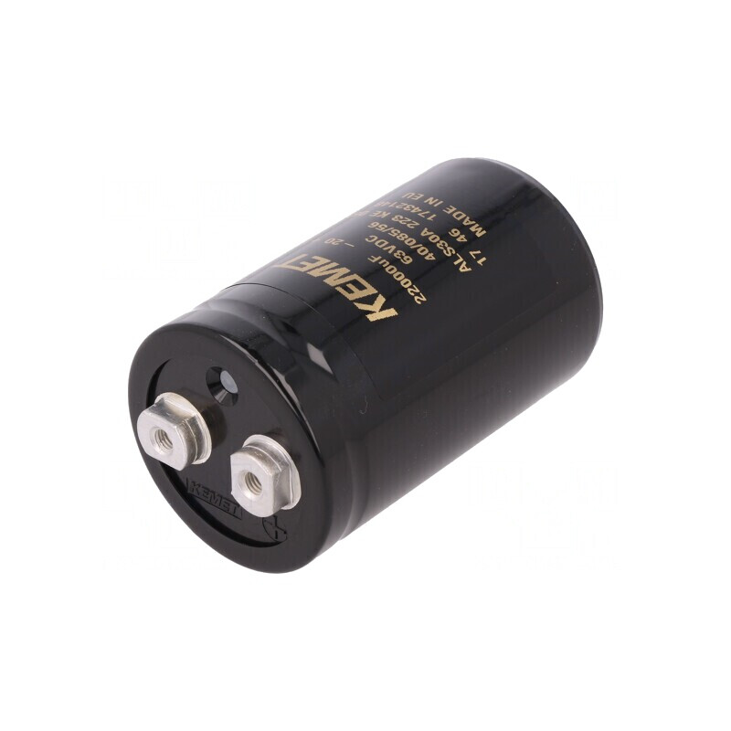 Condensator Electrolitic 22mF 63VDC 51x82mm 22.2mm ALS30A223KE063 | Electronic-mag.ro | Componente Electronice Condensator Electrolitic 22mF 63VDC 51x82mm 22.2mm ALS30A223KE063 | Electronic-mag.ro | Componente Electronice