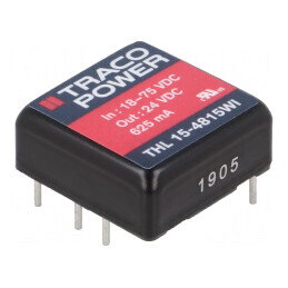 Convertor DC/DC 15W 24V 625mA | Electronic-mag.ro | Componente Electronice