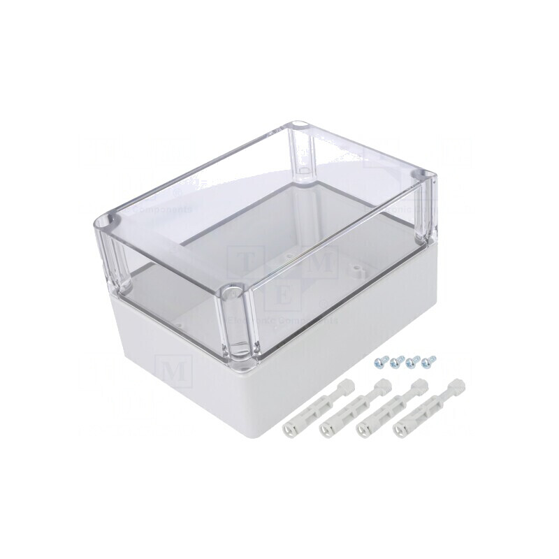 Carcasă Universală Policarbonat 125x175x100 mm Transparentă | Electronic-mag.ro | Componente Electronice