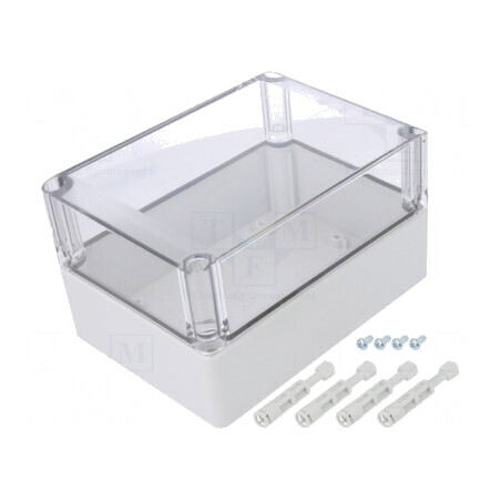 Carcasă Universală Policarbonat 125x175x100 mm Transparentă | Electronic-mag.ro | Componente Electronice