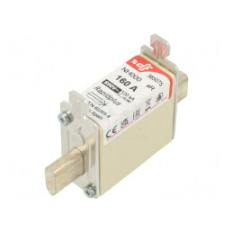 Siguranță aR 160A 690VAC 440VDC Argintie NH000 | Electronic-mag.ro | Componente Electronice