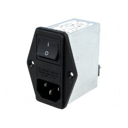 Conector AC soclu tată 4A 250VAC IEC 60320 | Electronic-mag.ro | Componente Electronice