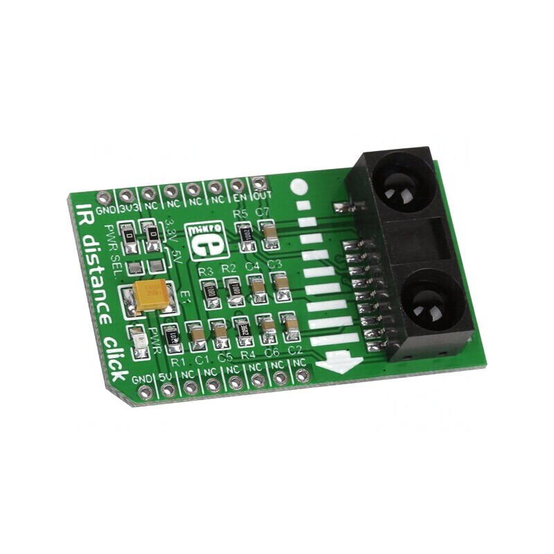 IR Distance Click - Senzor Optic de Interval Analogic GP2Y0A60SZ0F | Electronic-mag.ro | Componente Electronice