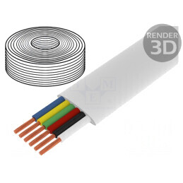 Cablu Telecomunicații Litat Alb 100m CCA CM06W | Electronic-mag.ro | Componente Electronice