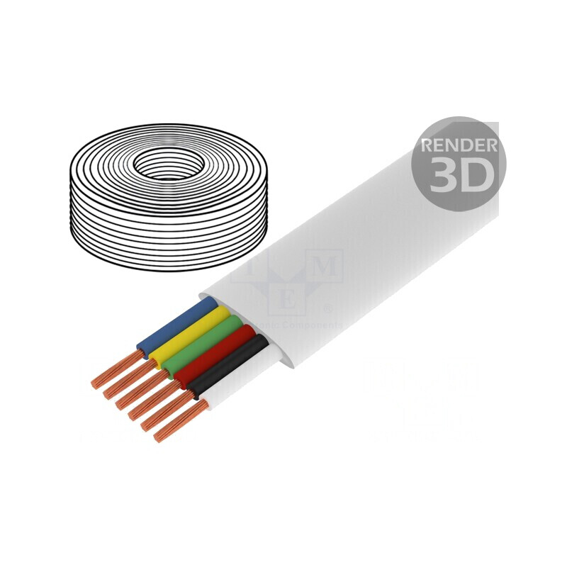 Cablu Telecomunicații Litat Alb 100m CCA CM06W | Electronic-mag.ro | Componente Electronice