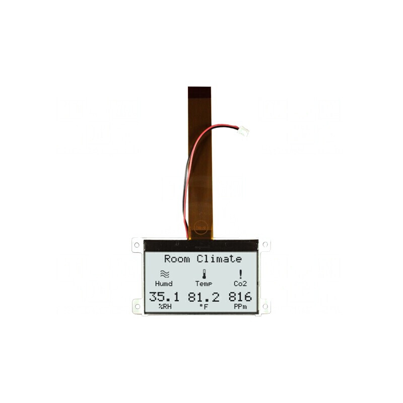 Afișaj LCD Grafic 128x64 COG FSTN cu LED Alb | Electronic-mag.ro | Componente Electronice