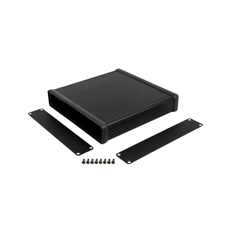 Carcasă Aluminiu Neagră 165x160x30mm | Electronic-mag.ro | Componente Electronice
