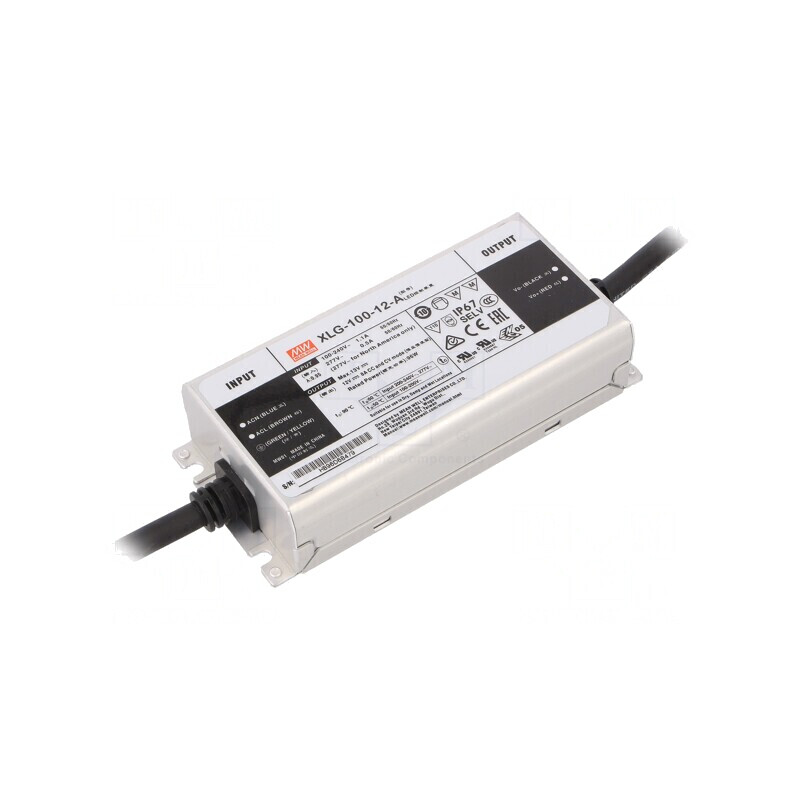 Alimentator LED 96W 12V 8A IP67 | Electronic-mag.ro | Componente Electronice