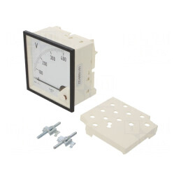 Voltmetru Panou True RMS 0-400V 40-72Hz Clasa 1,5 | Electronic-mag.ro | Componente Electronice