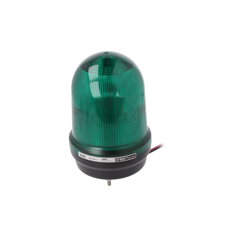 Semnalizator Luminos Verde IP65 Q100L-12/24 | Electronic-mag.ro | Componente Electronice