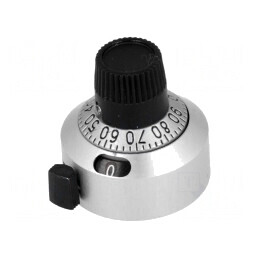 Buton de precizie cu disc selector Ø22,2x22,2mm