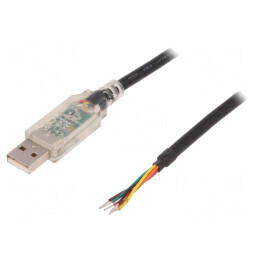 Modul: cu cablu, integrat | UART,USB | USB A | cablu | 1,8VDC | USB-TTL | TTL-232RG-VREG1V8-WE