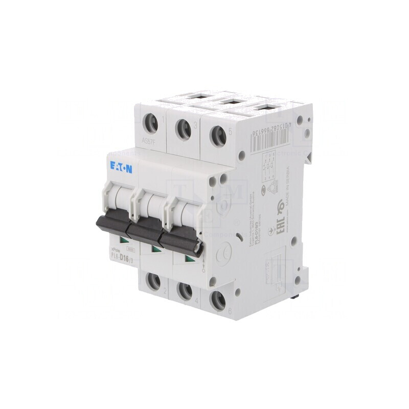 Întrerupător de Supracurent 16A 3P 6kA 230/400VAC | Electronic-mag.ro | Componente Electronice