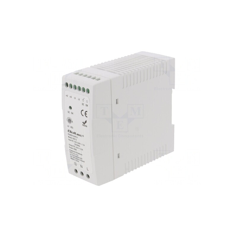 Alimentator Pulsatoriu DIN 60W 24V 2.5A IP20 | Electronic-mag.ro | Componente Electronice